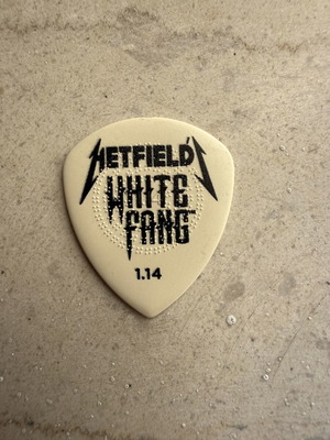 Metallica Hetfield White Fang Pick like new