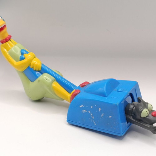 Simpsons Marge & Snowball Vacuum figure used, Burger King 1998