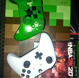 Xbox one s Minecraft edition+more