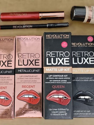 Makeup Revolution σετ μολυβιών χειλιών και ματ κραγιόν καινούργιο, 13 τεμ.
