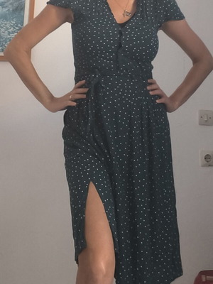 oysho dress green polka dots linen midi Nueva Coleccin Primavera Vestido Negro Oysho Robe Tunique Oysho Tunisie Robe Oysho Verte Oysho