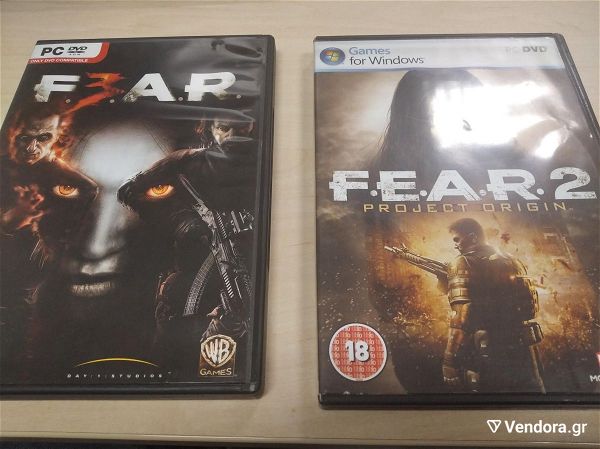  FEAR 2 & FEAR 3 pc games (pechnidia)