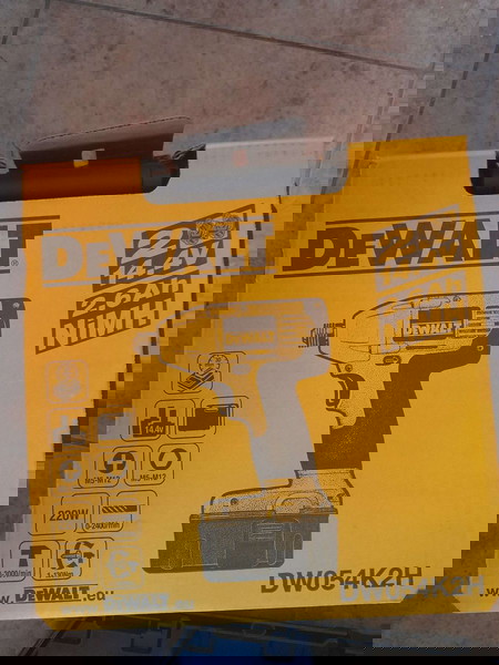 DeWALT ΣΕΤ ΜΠΟΥΛΟΝΟΚΛΕΙΔΟ 14.4V DW054 + ΔΡΑΠΑΝΟ DC728 με 2 μπαταριες και 1 φορτιστη και 2 βαλιτσακια