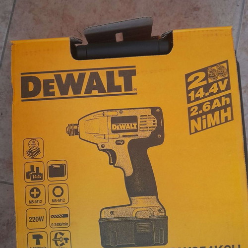 DeWALT Σετ Μπουλονοκλειδο 14.4V DW054 και Δραπανο DC728 Καινούργιο με 2 Μπαταρίες και Φορτιστή