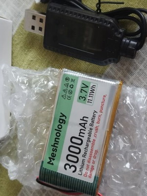 3.7V 3000mAh λιθιοϊόντα μπαταρία με USB καλώδιο φόρτισης καινούργια