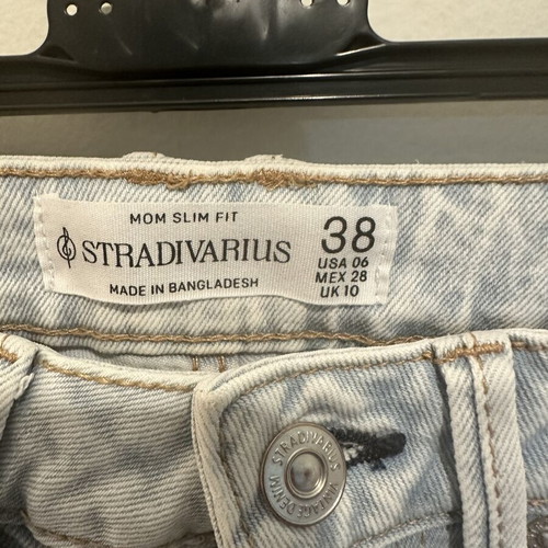 Stradivarius Mom Fit Jeans used, size M 38 10, blue