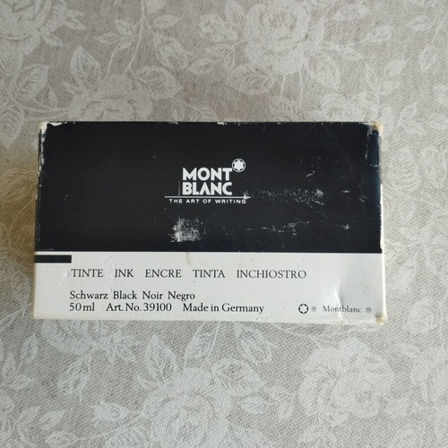 Mont Blanc ink used, vintage Schwartz Black for pens