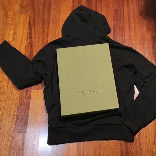 Gucci Interlocking G hoodie sweatshirt new, medium size, black cotton