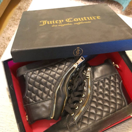 Juicy Couture boots used, quilted, size 39.5, black