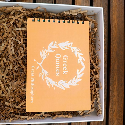 Notebook and pen gift set with Greek philosophers new