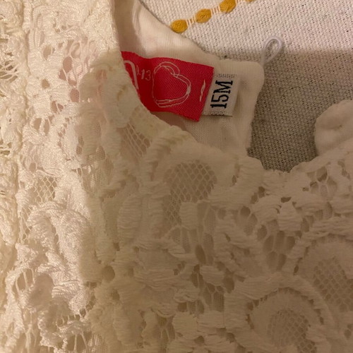 Sam 0-13 dress 15M like new, lace with tulle
