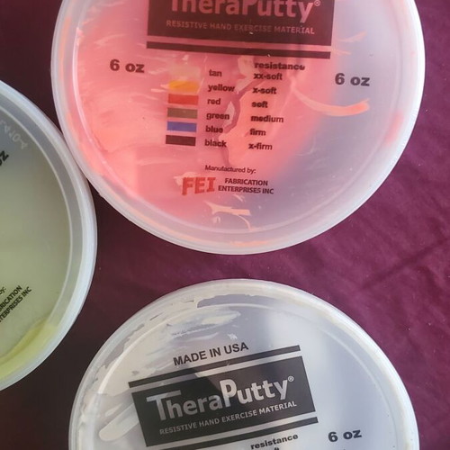 TheraPutty Finger Grip Hand Exercise Putty Set antimicrobial like new