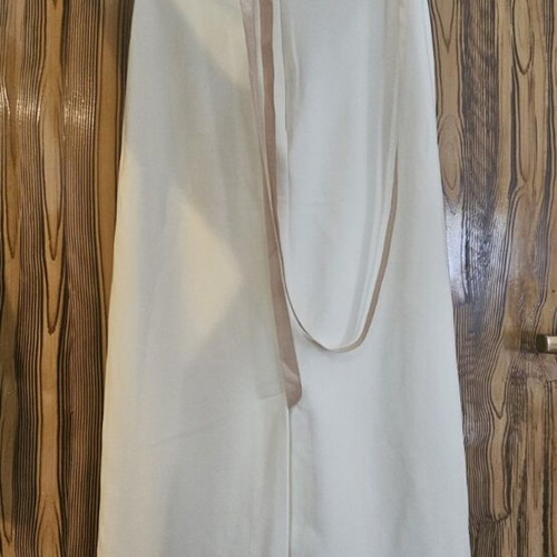 Meshki Midi Halter Dress New With Tags, White Beige, Size S