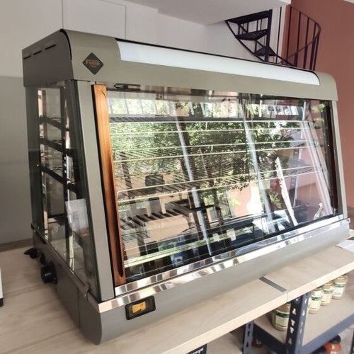 Fresh Profi Heated Display Case like new, gray tabletop