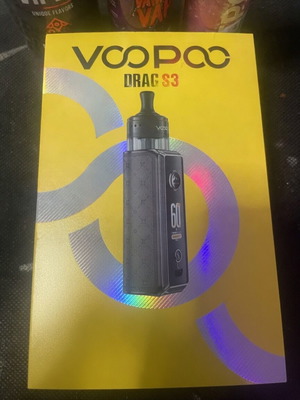 Voopoo Drag S3 vape with 2 coils and 3 refill liquids new