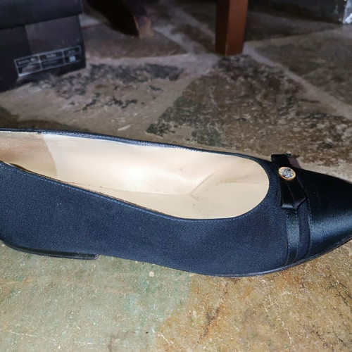 Kalogiropou ballerina shoes like new, black and blue, size 38-38.5