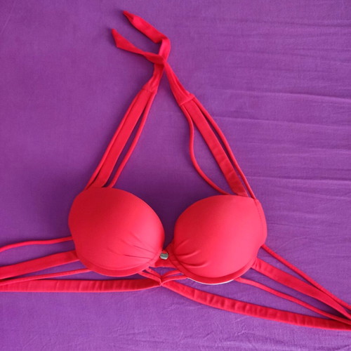 Med bikini coral like new, size Small, cup 70B