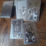 Silver waterproof playing cards deck