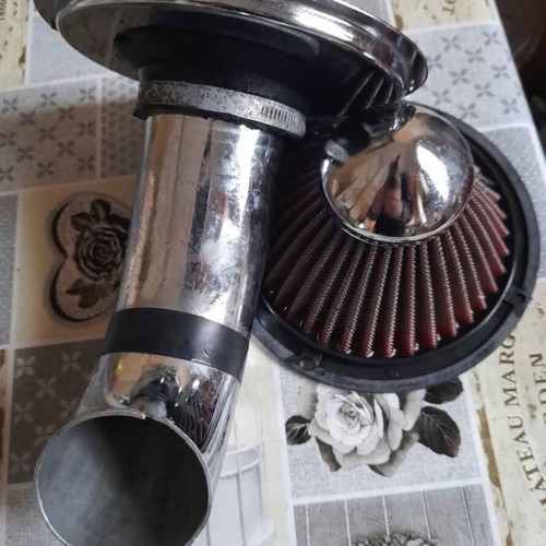 Funnel air filter with neck for Hyundai Accent