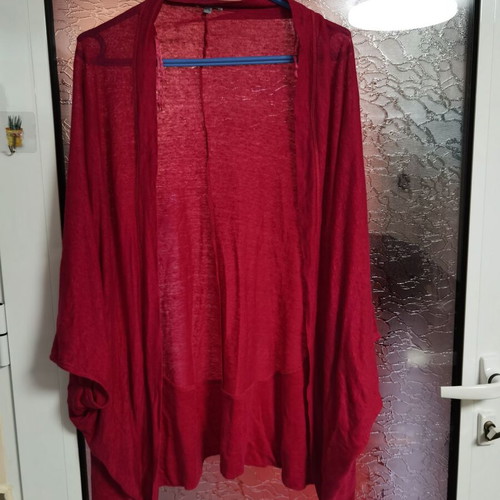Maddison summer vest 100% linen like new, red, size L, XL