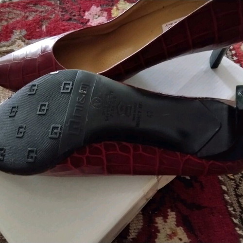 Vale Verde leather pumps new, burgundy orthopedic size 41