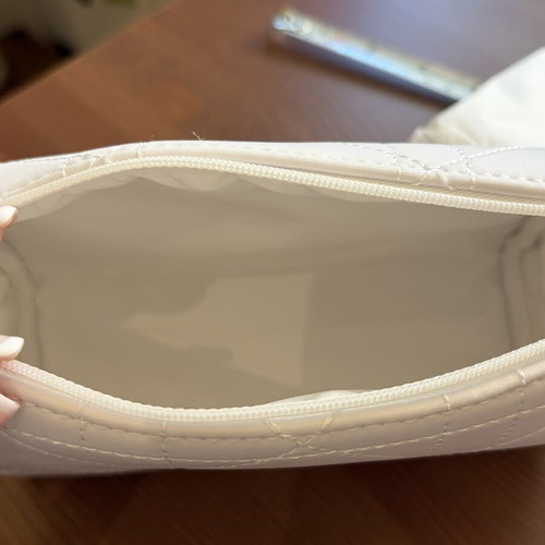 Dior toiletry bag unused, white