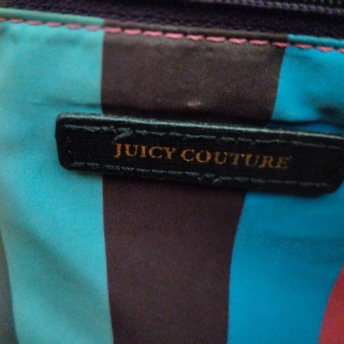 Juicy Couture handbag like new, black with blue accessory