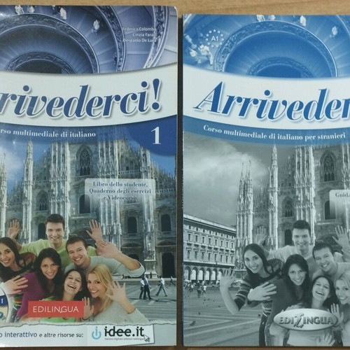 Italian books new for learning level A1-A2 with books and CD