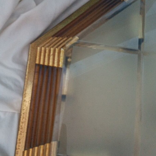 Ceiling light gilded used from the 70s