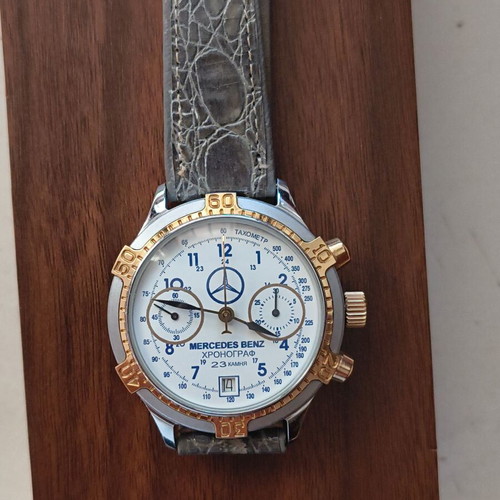 Poljot Mercedes mechanical vintage chronograph watch like new