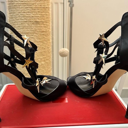Migato black satin sandals new size 39
