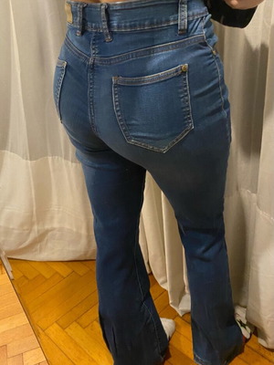 Pop Air bell-bottom jeans like new, blue, size S