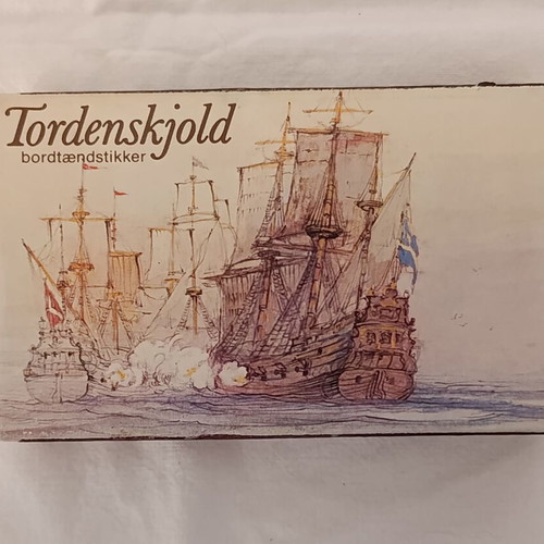 Tordenskjold vintage matchbox used, Denmark 1970