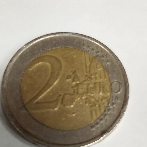 Two euro coin used, foreign