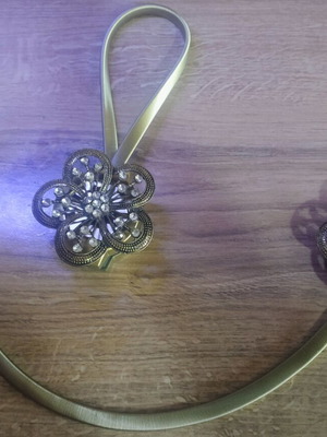 Curtain Tiebacks Set of 2 Bronze Style like new
