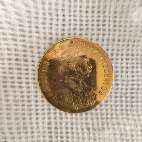 Austrian 4 Ducats Coin used, rare first strike 1904