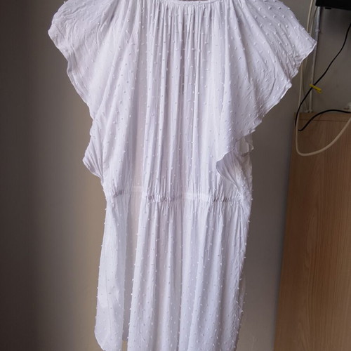 H&M Mama White Summer Short-Sleeve Top like new, size L