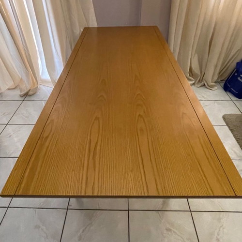 Silvestridis table used, wooden surface, minimal design
