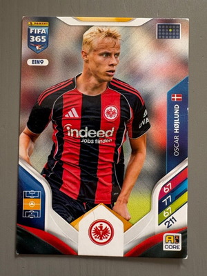 Hojlund Eintracht Frankfurt Panini FIFA Adrenalyn 365 2025-26 card used