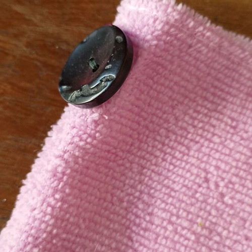 Hair towel turban used with button fastening