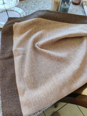 Table linens new, two square pieces