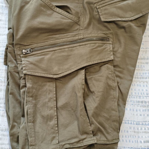 Raw cargo pants olive size 34