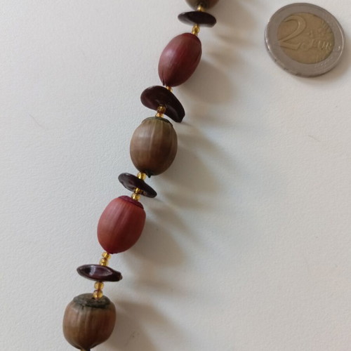 Boho Style Necklaces like new, acorn and wooden beads