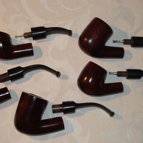 Collection of 5 tobacco pipes like new