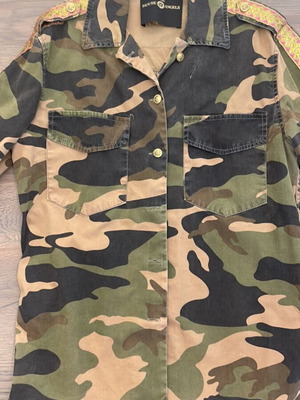 Jacket military new handmade with back and sleeve details