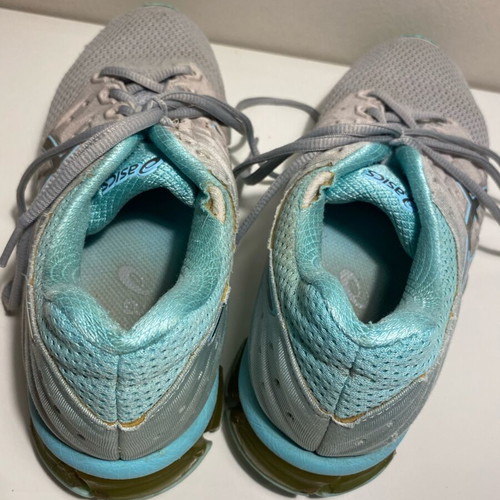 Asics shoes used, size 39, gray and turquoise athletic