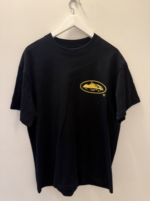 Corteiz CRTZ OG Island Tee Black/Yellow Medium like new