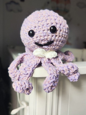 Knitted octopus for baby/child handmade new