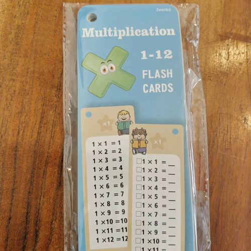 Multiplication Flash Cards 1–12 new with markers