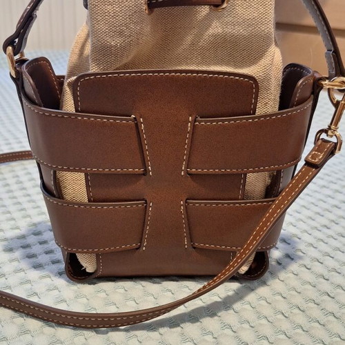 H&M Shoulder Bag new, beige and brown with inner pouch
